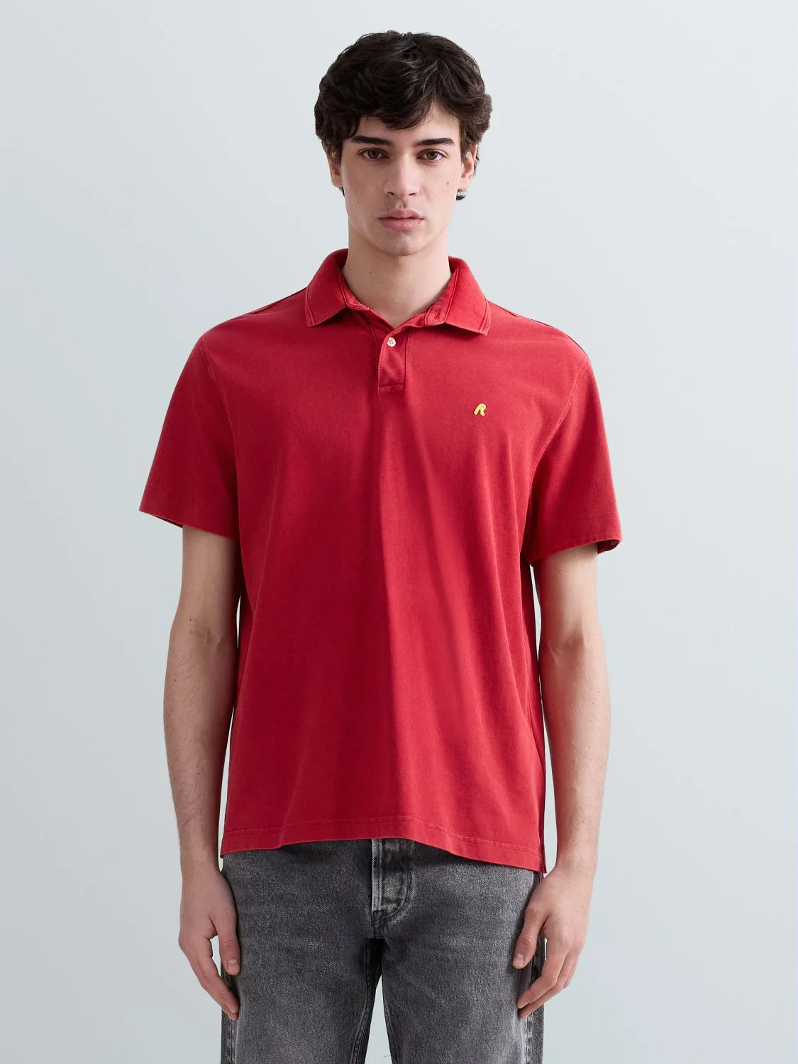 REPLAY POLO DE PIQUÉ DE ALGODÓN CON BORDADO R M3431A.000.22696M RED 2