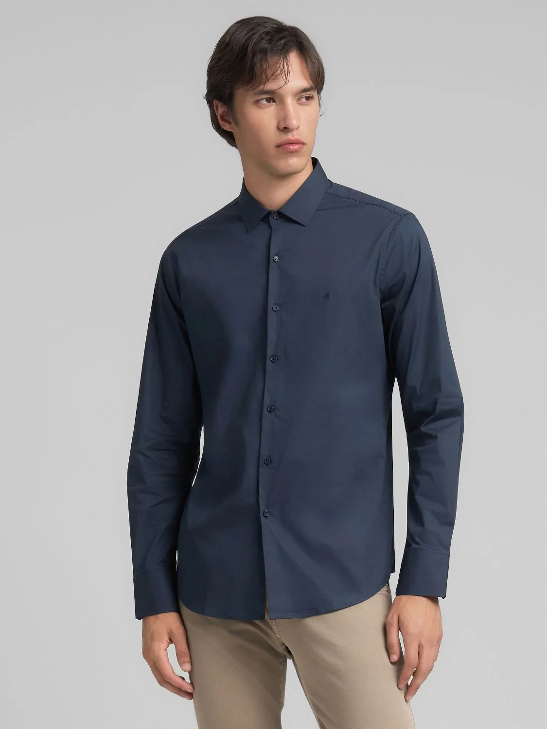 REPLAY CAMISA SLIM FIT DE POPELINA M4140 .000.80279A BLUE. 2