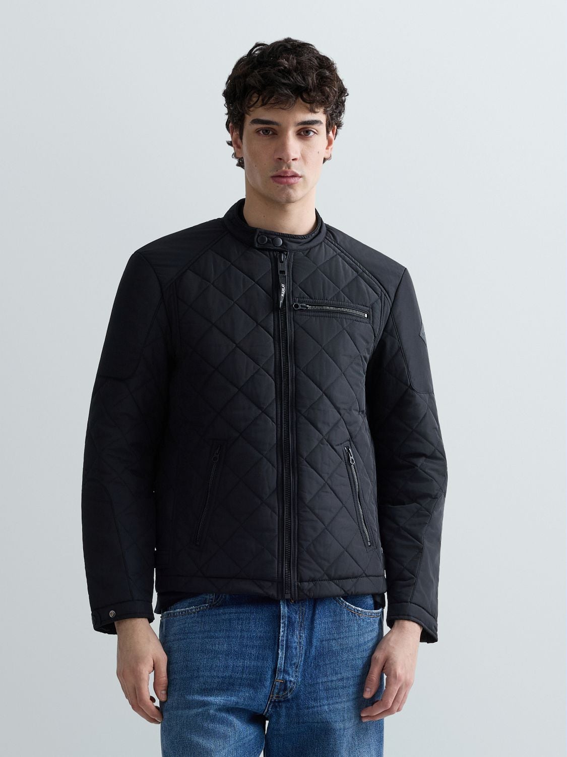 REPLAY CAZADORA ACOLCHADA CON CREMALLERA COMPLETA M8000 .000.84442 BLACK 2