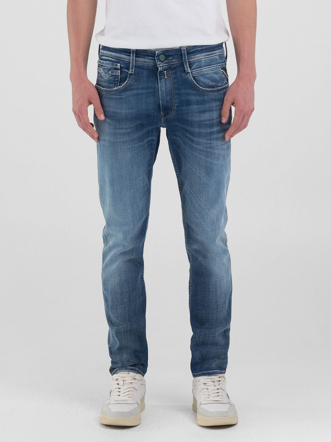 REPLAY VAQUEROS SLIM FIT ANBASS M914H .000.815 762 MEDIUM BLUE 3