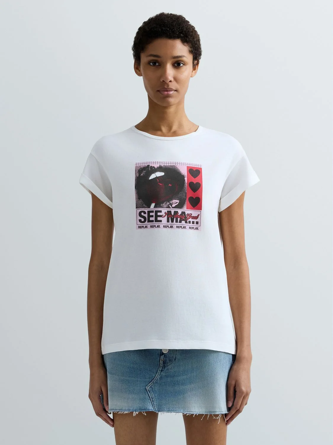 CAMISETA DE PUNTO CON ESTAMPADO FOTOGRÁFICO