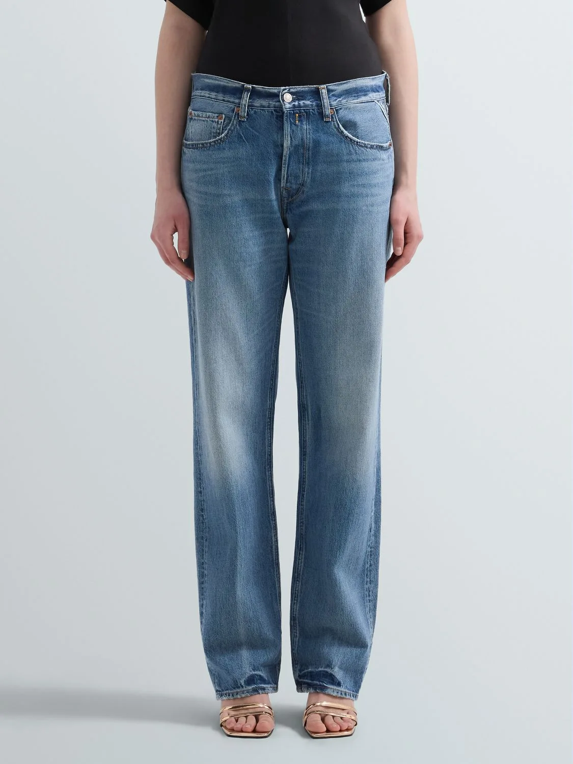 REPLAY AUBRY BOY-FIT JEANS WA532 .000.800 177 MEDIUM BLUE 2