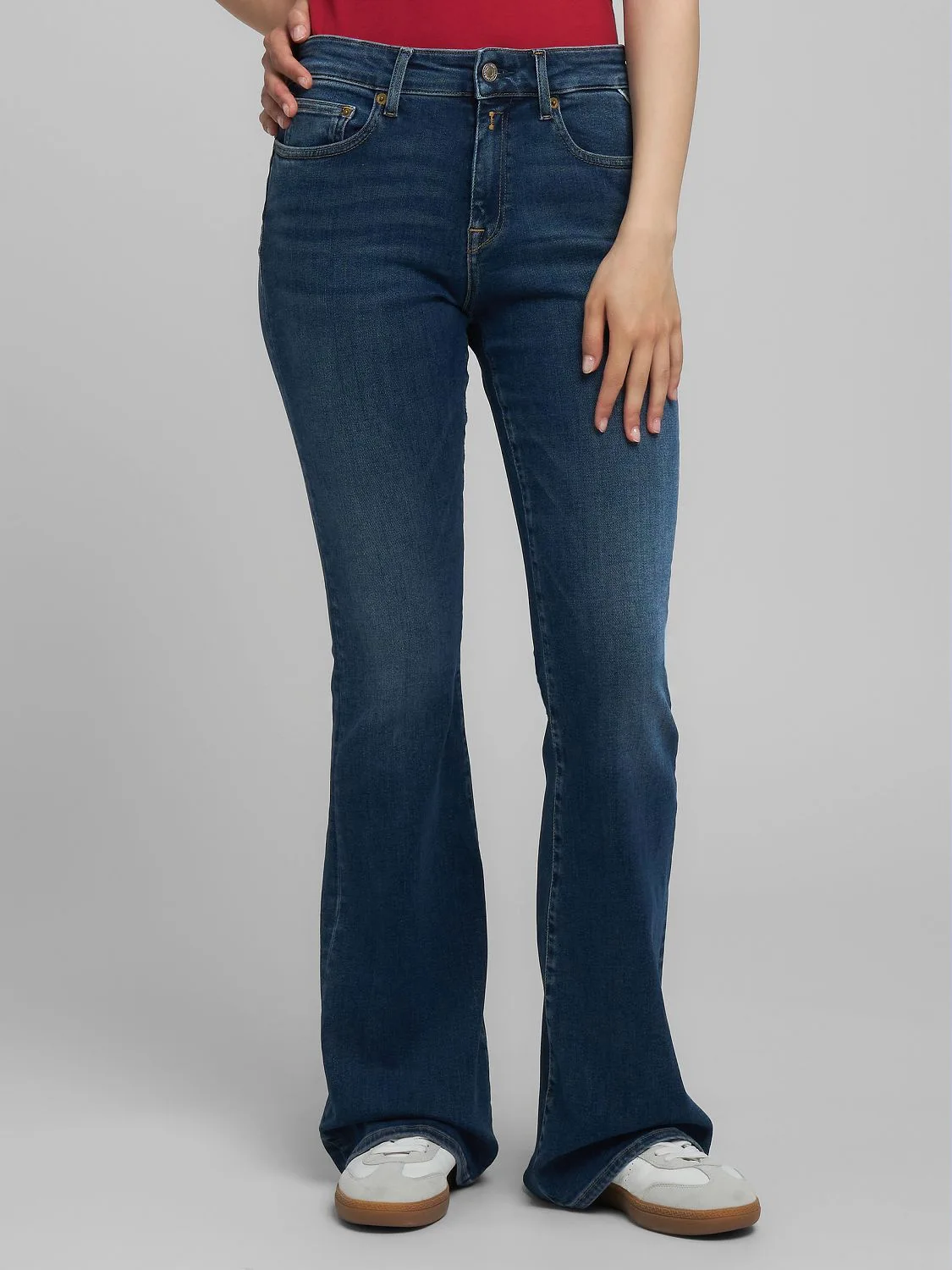 REPLAY JOELLA FLARED JEANS WA534 .000.805 923 DARK BLUE 2