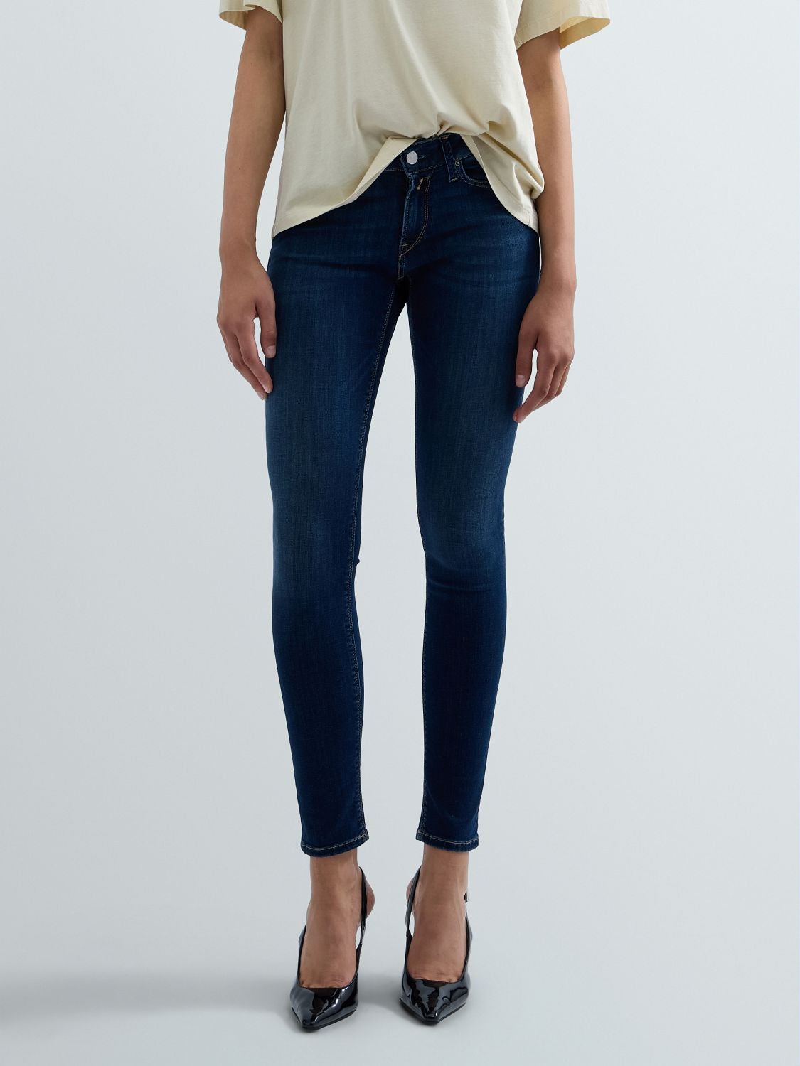 REPLAY NEW LUZ SKINNY-FIT JEANS WH689 .0AC.41A 203 DARK BLUE 2
