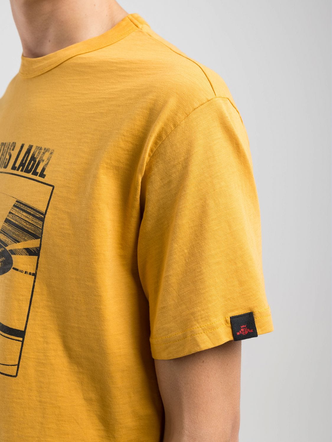 Shot jersey t-shirt with print Ochre | Replay Jeans