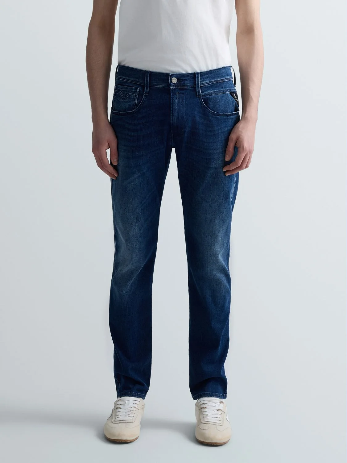 REPLAY ANBASS SLIM-FIT JEANS M914  .000.661 E05 DARK BLUE 2
