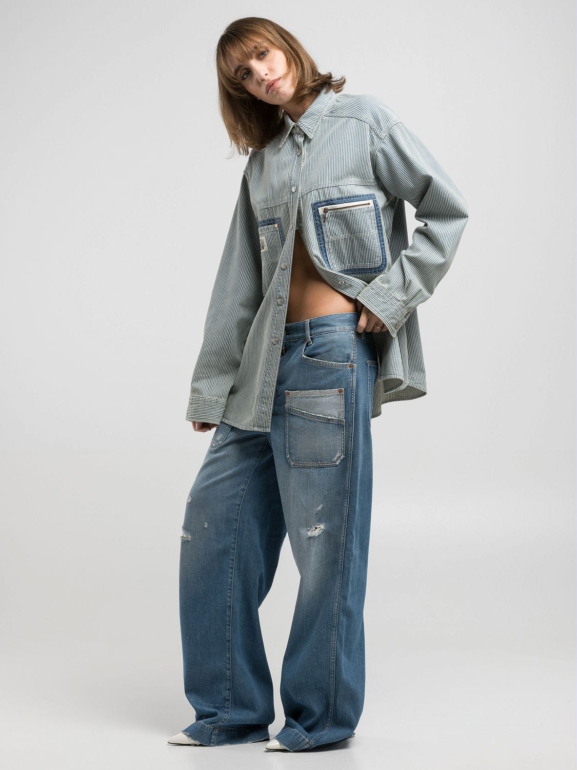 Jeans with rips Medium blue | Replay Jeans