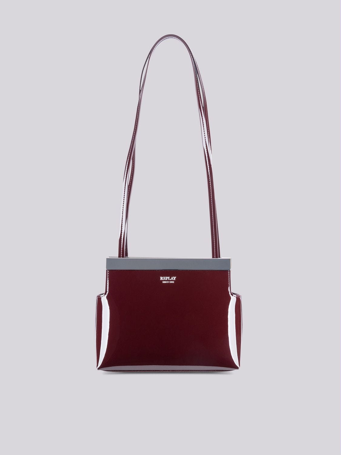 Patent-look bag New maroon | Replay Jeans