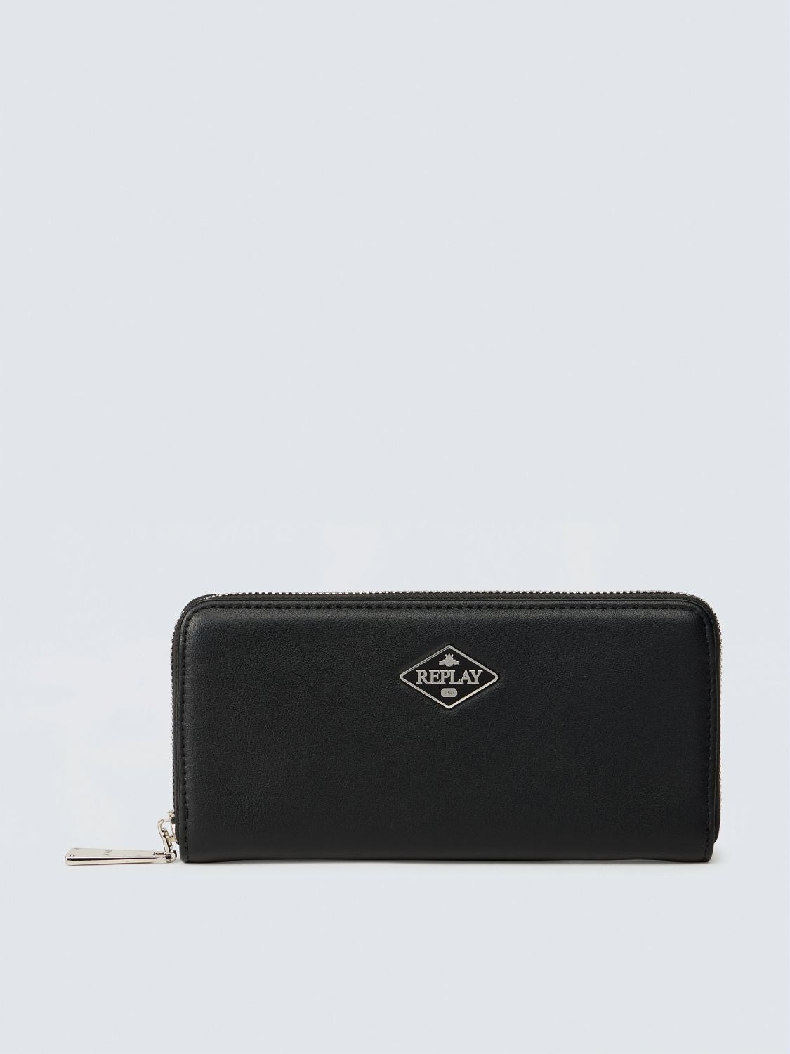 REPLAY ZIP-AROUND PURSE WITH DIAMOND LOGO FW5376.000.A0500D BLACK_ 1