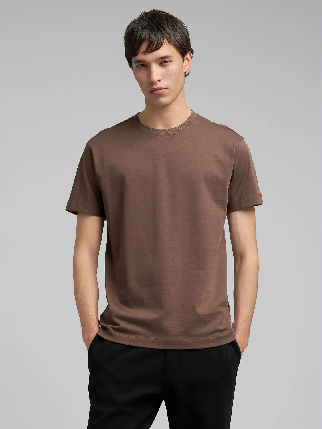 Cotton jersey t-shirt Brown | Replay Jeans
