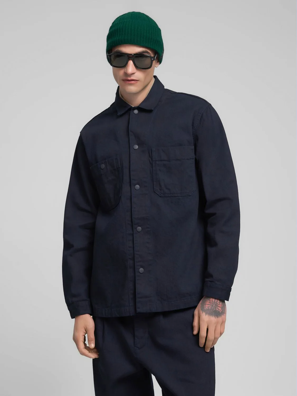 REPLAY REGULAR-FIT DENIM JACKET MV864A.000.960 07A DARK BLUE 2