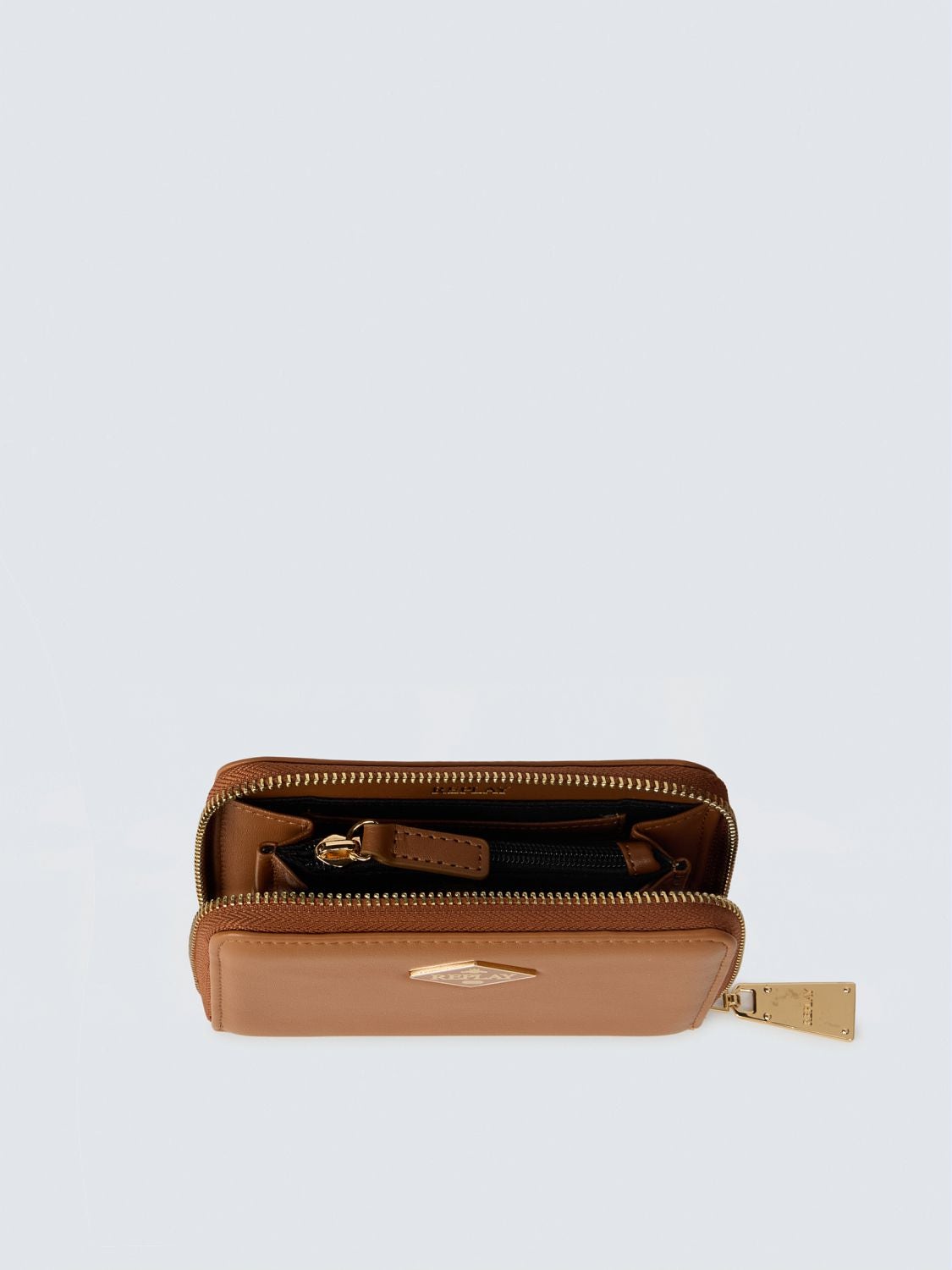 REPLAY PETIT PORTEFEUILLE AVEC LOGO EN LOSANGE FW5373.000.A0500D CARAMEL CAFE' 3