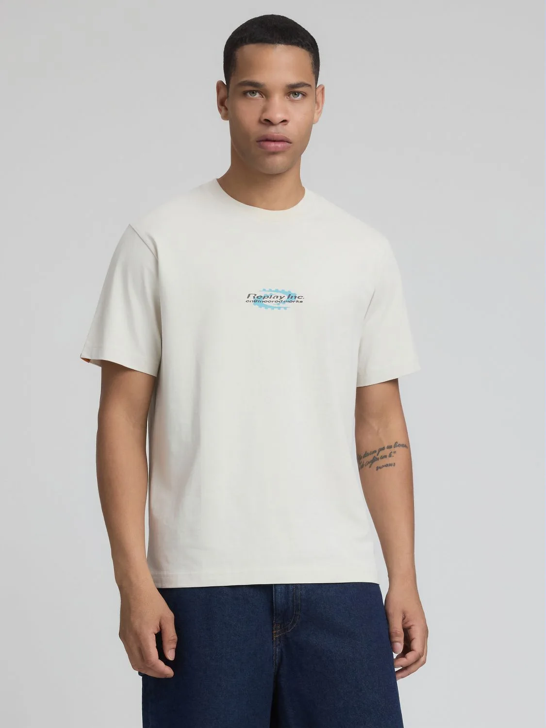 REPLAY KU6009.000.D23608P-TShirt KU6009.000.D23608P IVORY 2