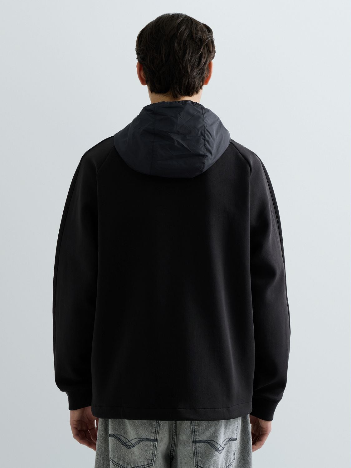 REPLAY SWEAT-SHIRT EN MOLLETON TECHNIQUE M3307 .000.23655 BLACK 3