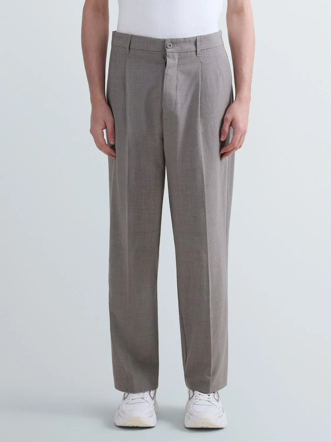 PANTALON COUPE DÉCONTRACTÉE À PINCES