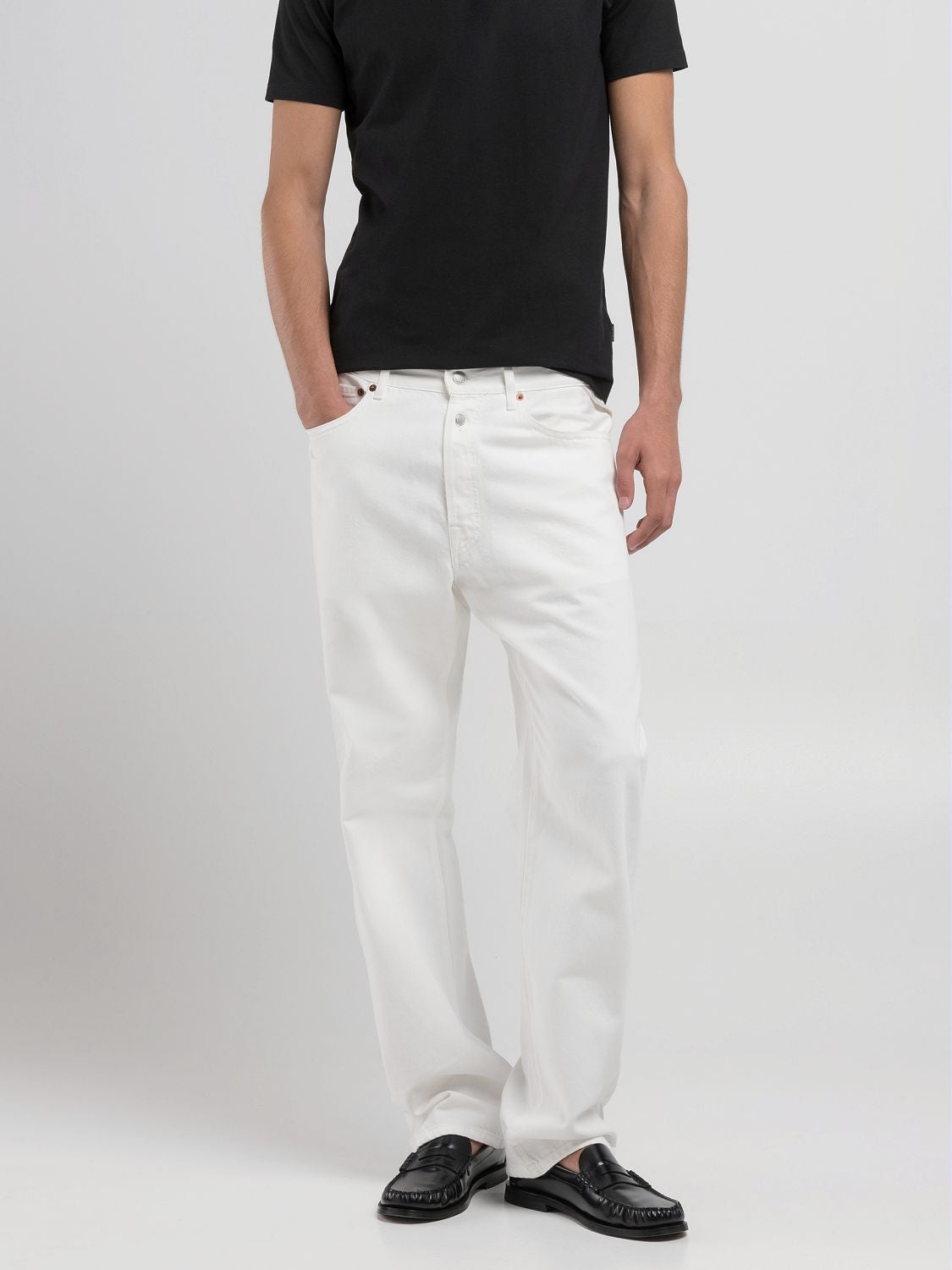 REPLAY JEAN COUPE DROITE M9ZERO1 M9Z1  .000.858009A NATURAL WHITE 2