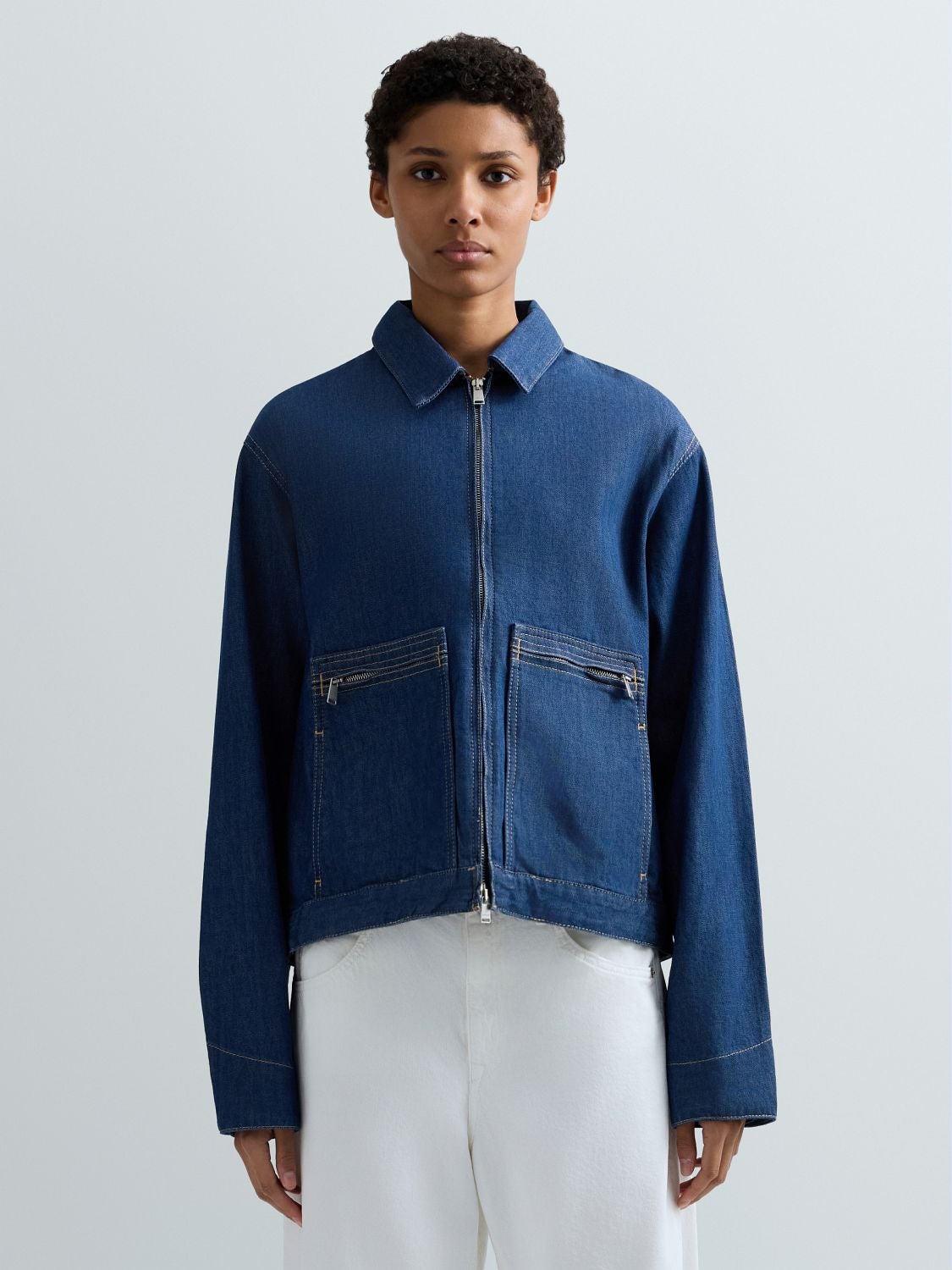REPLAY COMFORT-FIT DARK DENIM JACKET W7936A.000.250 173 DARK BLUE 2