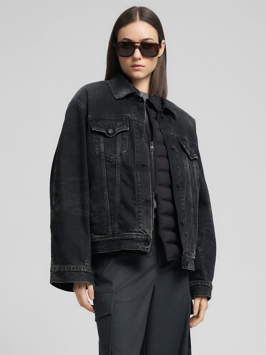 REPLAY BLACK DENIM JACKET W7956 .000.613 969 BLACK 2