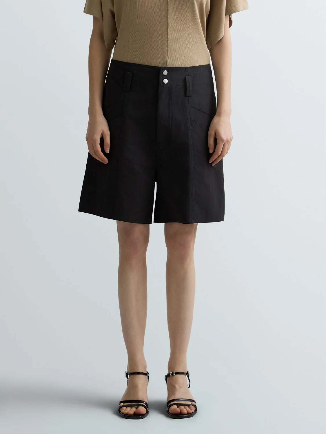 REPLAY RELAXED-FIT TWILL SHORTS W8198 .000.85488 BLACK 2