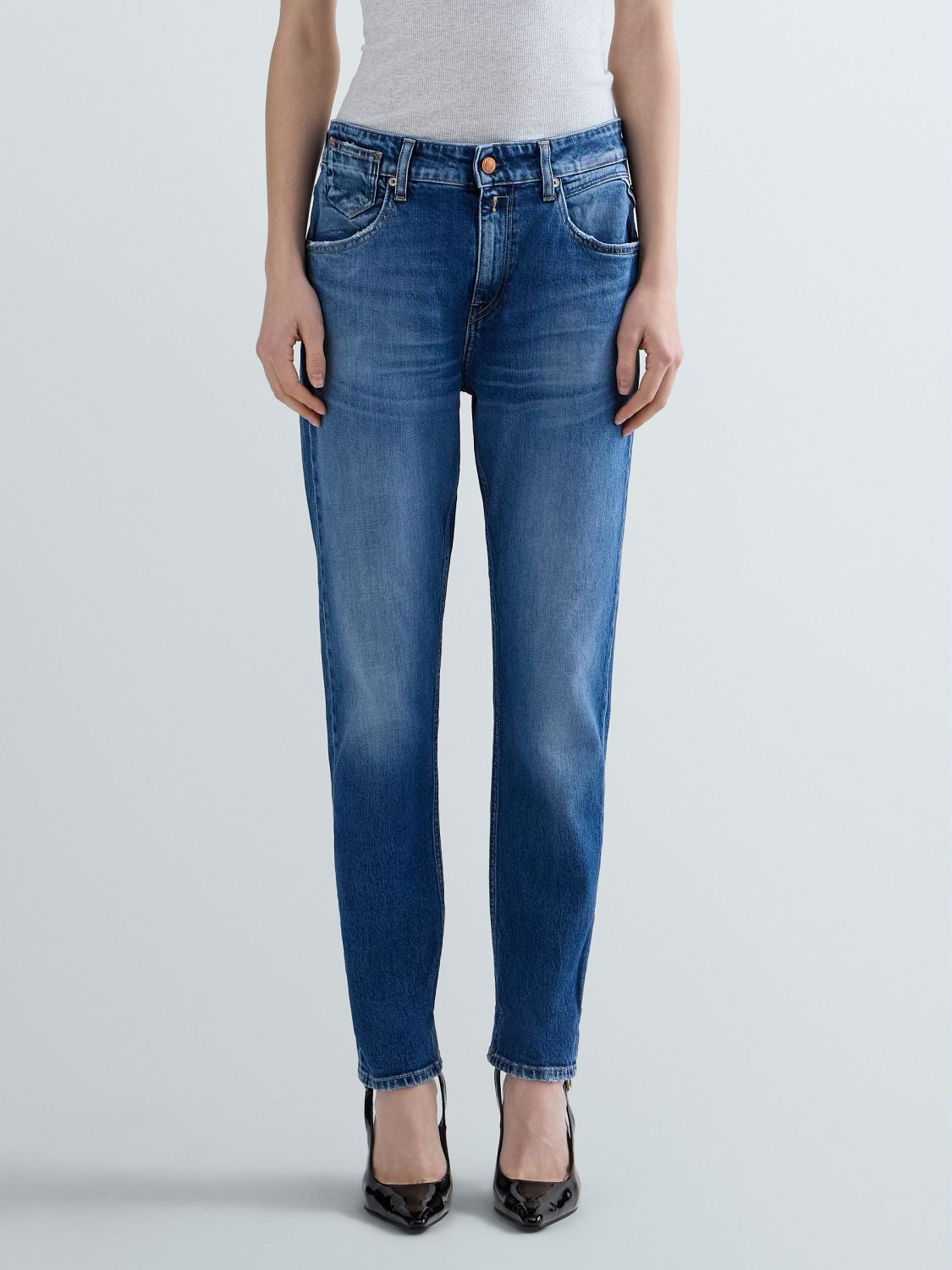 REPLAY MARTY BOY-FIT JEANS WA416 .000.873 151 MEDIUM BLUE 2