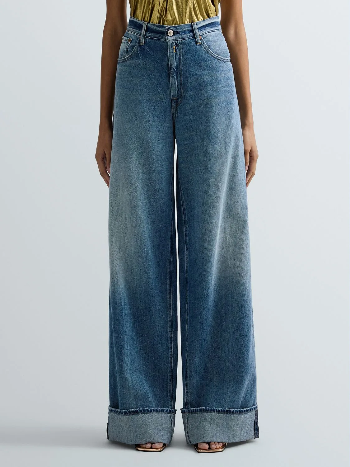 REPLAY NALAJA WIDE-LEG JEANS WA541G.000.800 177 MEDIUM BLUE 2