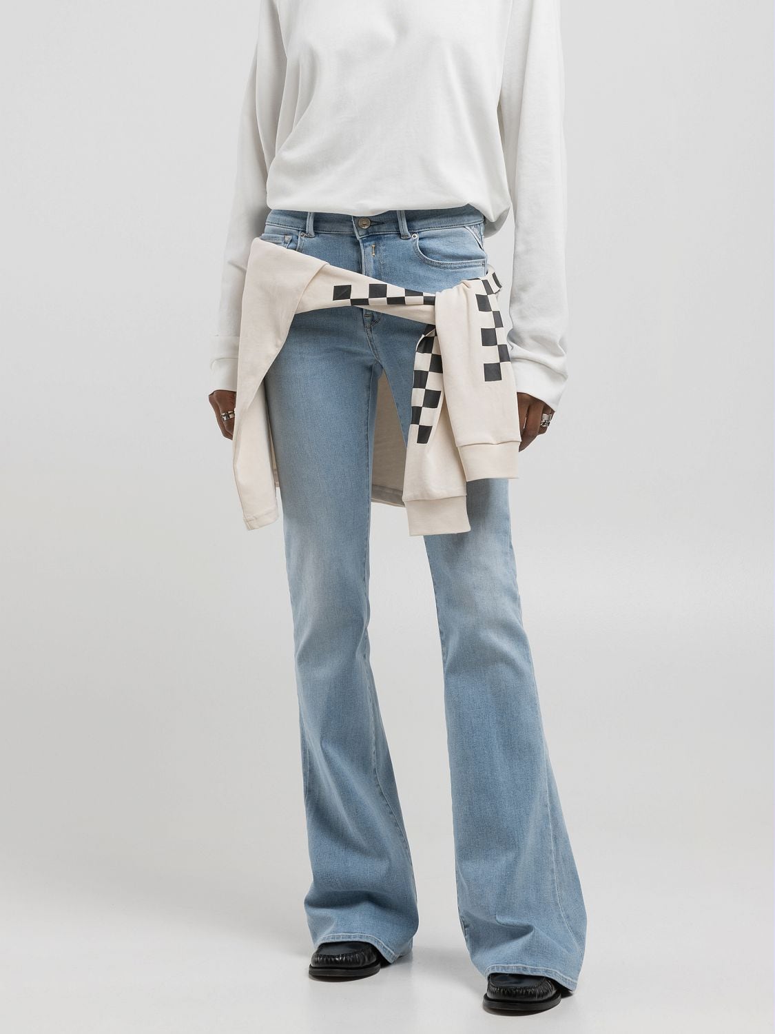 REPLAY JEAN BOOTCUT COUPE ÉVASÉE NEWLUZ WLW689.000.805 837 LIGHT BLUE 2