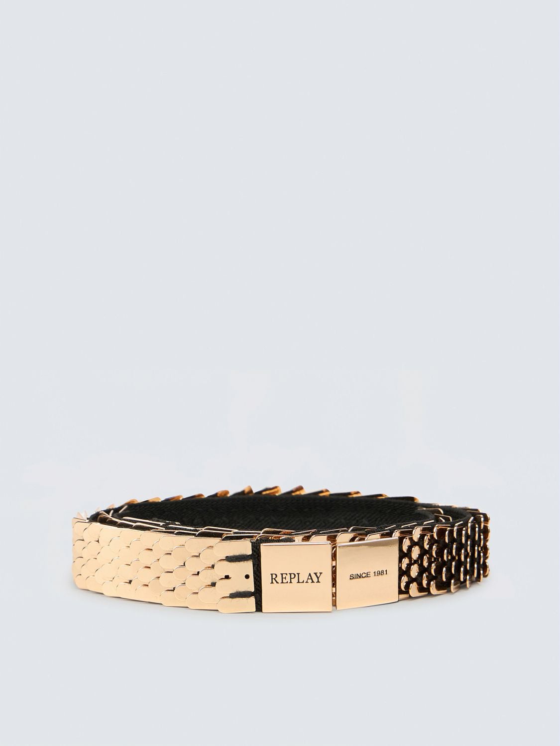 REPLAY BELT WITH METAL APPLIQUÉS AW2637.000.A2033A RICH GOLD 1