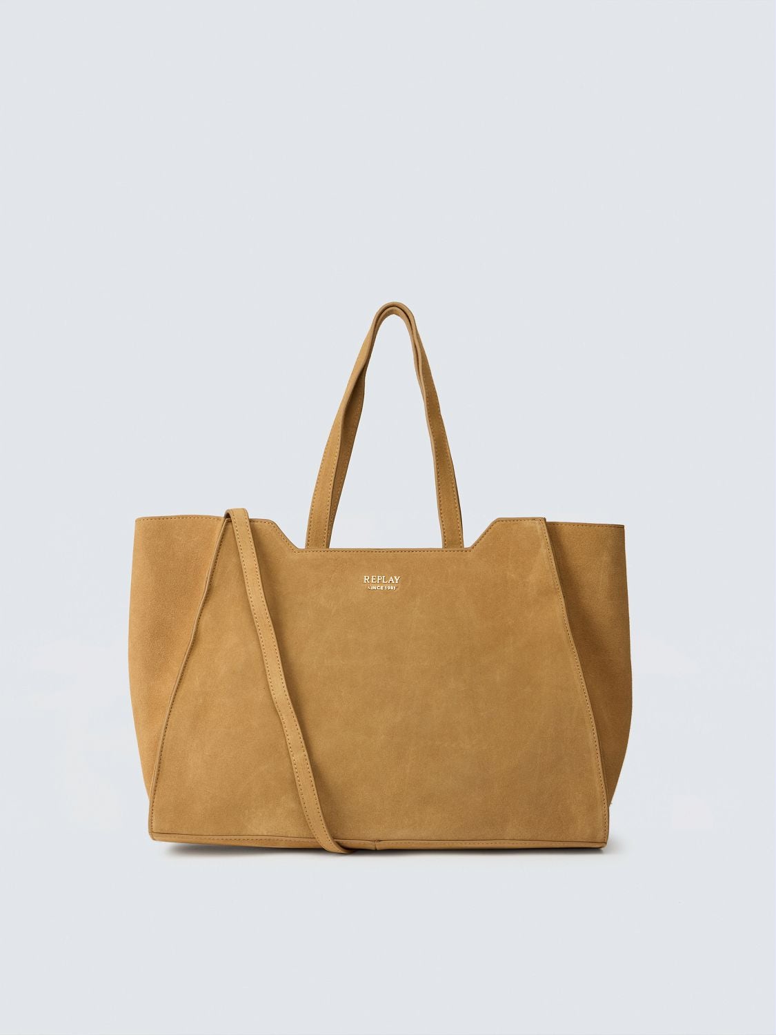 REPLAY SUEDE SHOPPER BAG FW3857.000.A1201A BRONZE BROWN 1