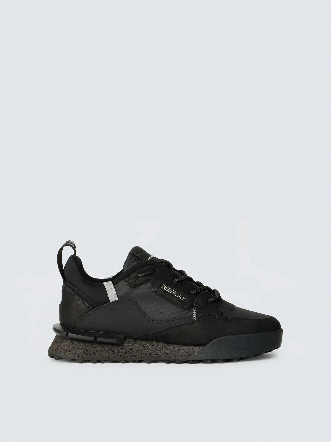 REPLAY FIELD MELT 3 TONE-ON-TONE SNEAKERS GMS1P .000.C0076L BLACK 1