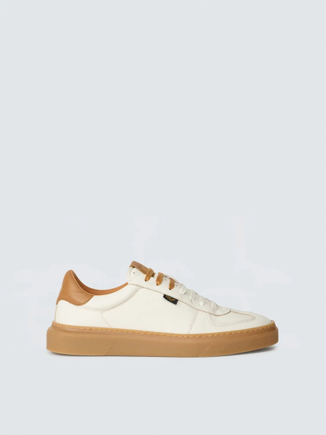 REPLAY FODEN ECO LEATHER SNEAKERS GMZ7N .000.C0006L OFF WHT 1