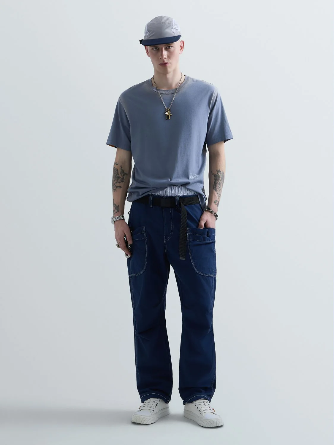 REPLAY KU6049.000.D23608S-TShirt KU6049.000.D23608S LAKE BLUE 1