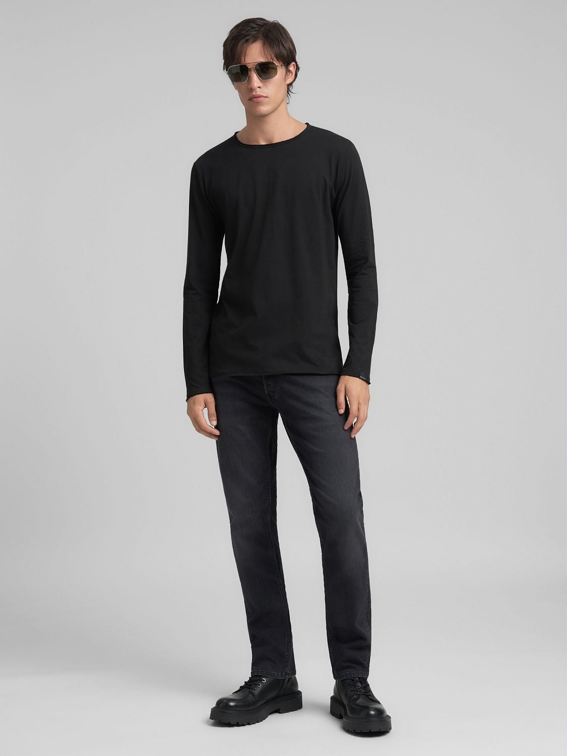 Long-sleeved t-shirt Black | Replay Jeans