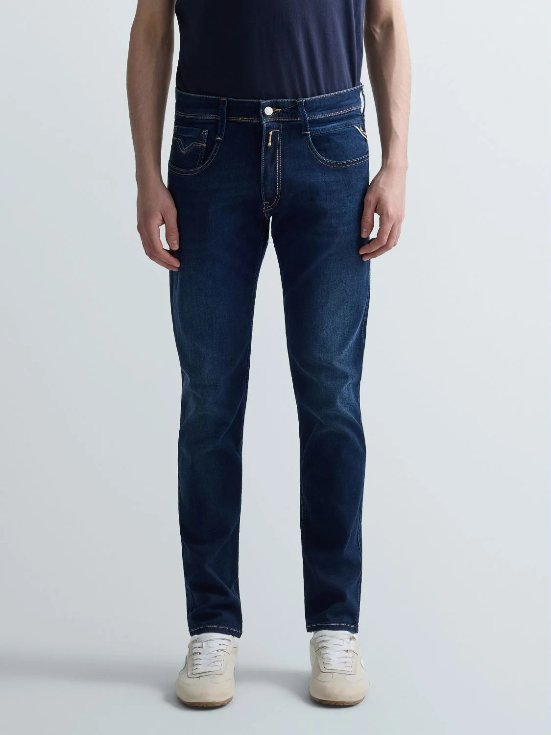 REPLAY ANBASS SLIM-FIT JEANS M914Y .000.41A 900 DARK BLUE 2