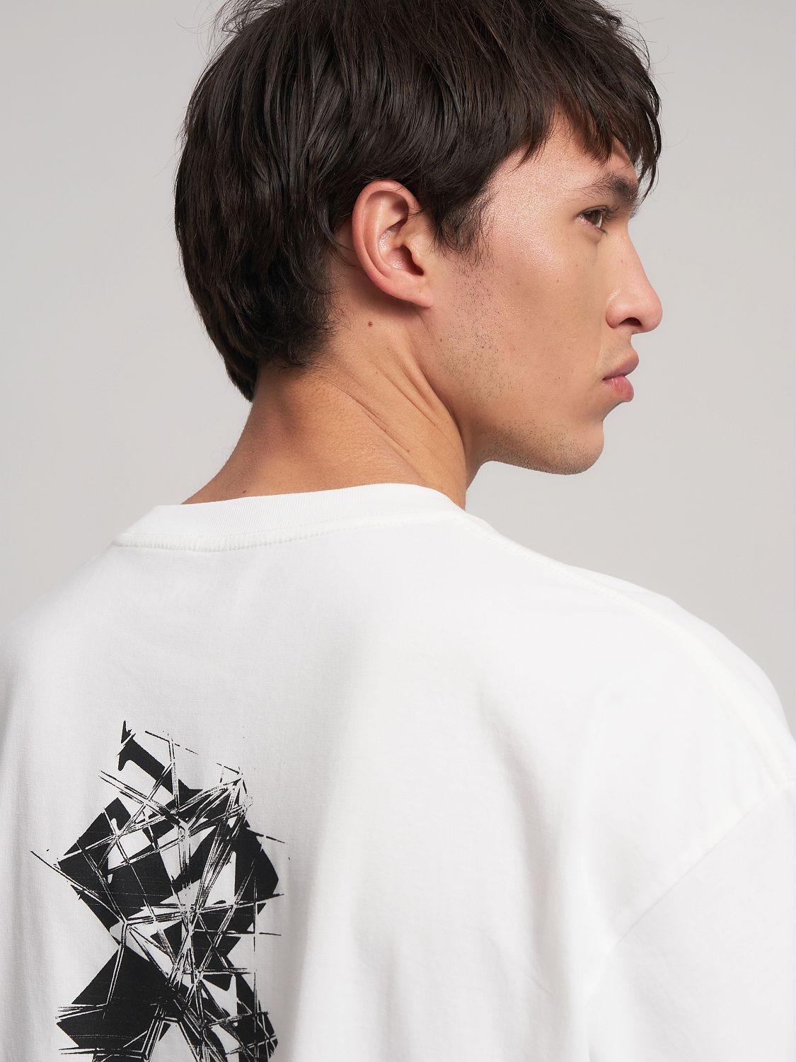 Crew-neck t-shirt with front and back replay x martin garrix