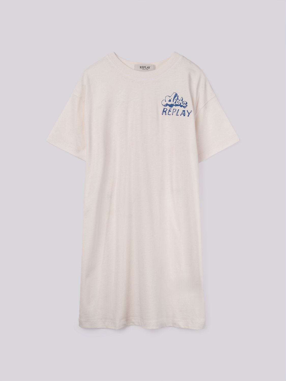 Cotton t-shirt with lettering print White | Replay Jeans