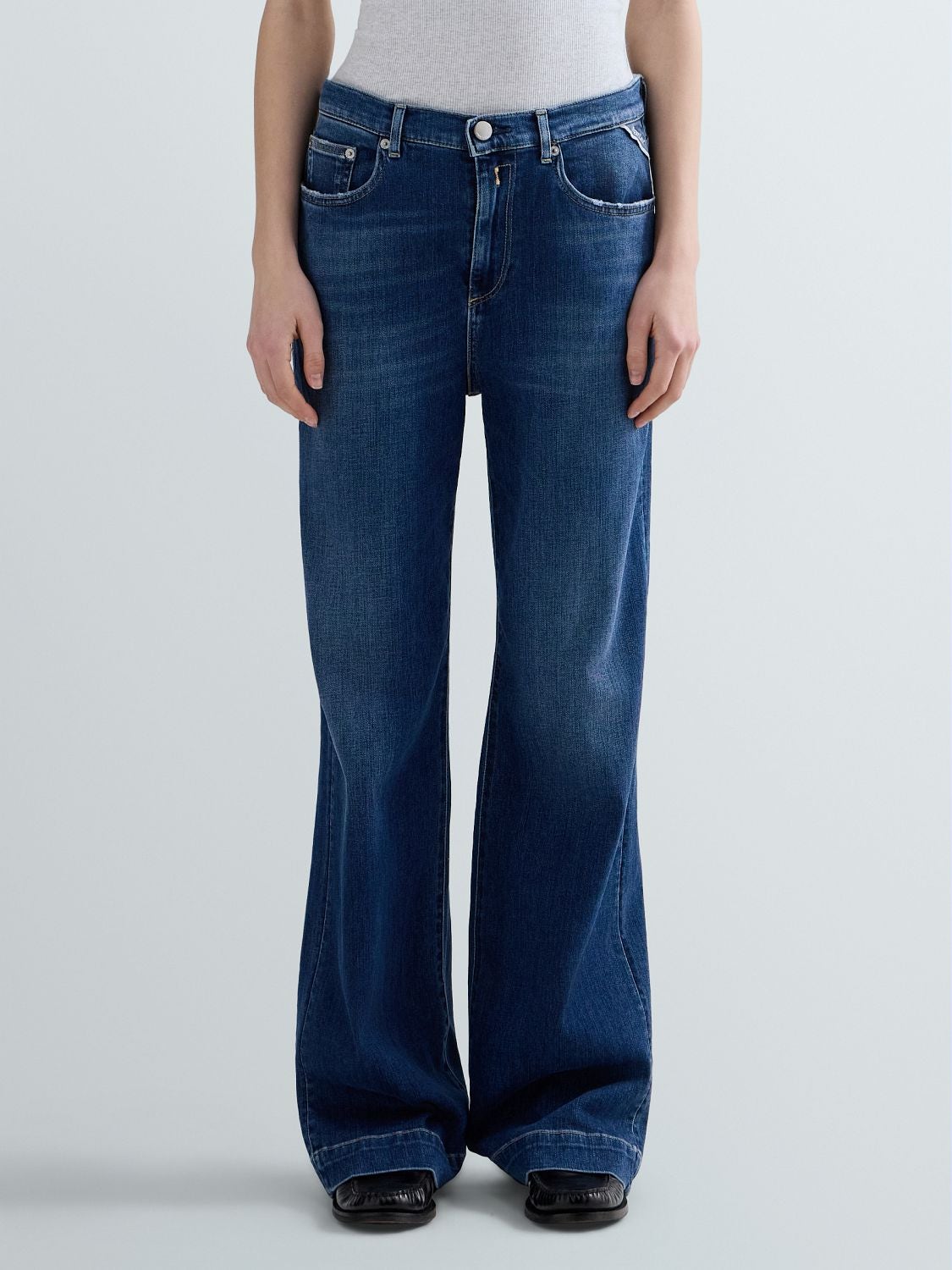 REPLAY MELJA RELAXED-FIT JEANS WB521 .000.879 117 DARK BLUE 2