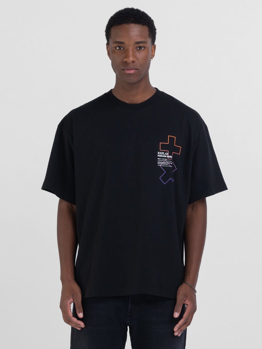 Replay x garrix special edition ibiza summer 2024 crew-neck t-shirt Black |  Replay Jeans