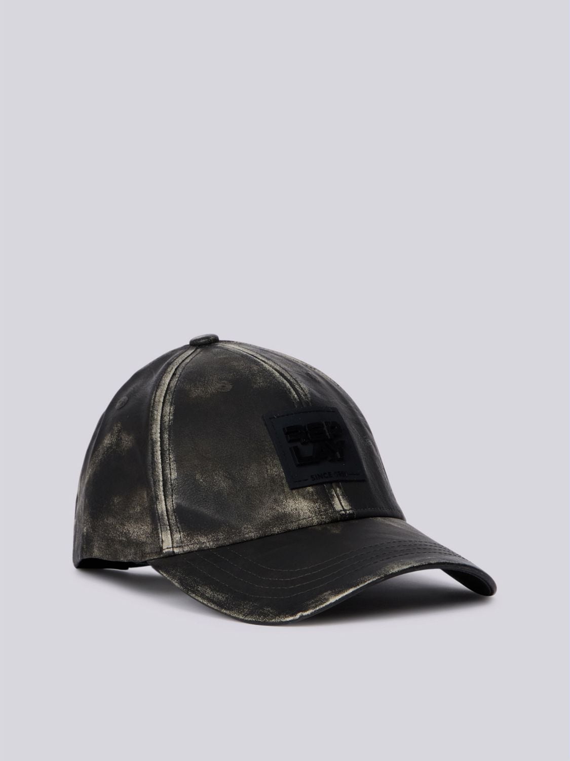 Cap with maxi-logo Total black | Replay Jeans