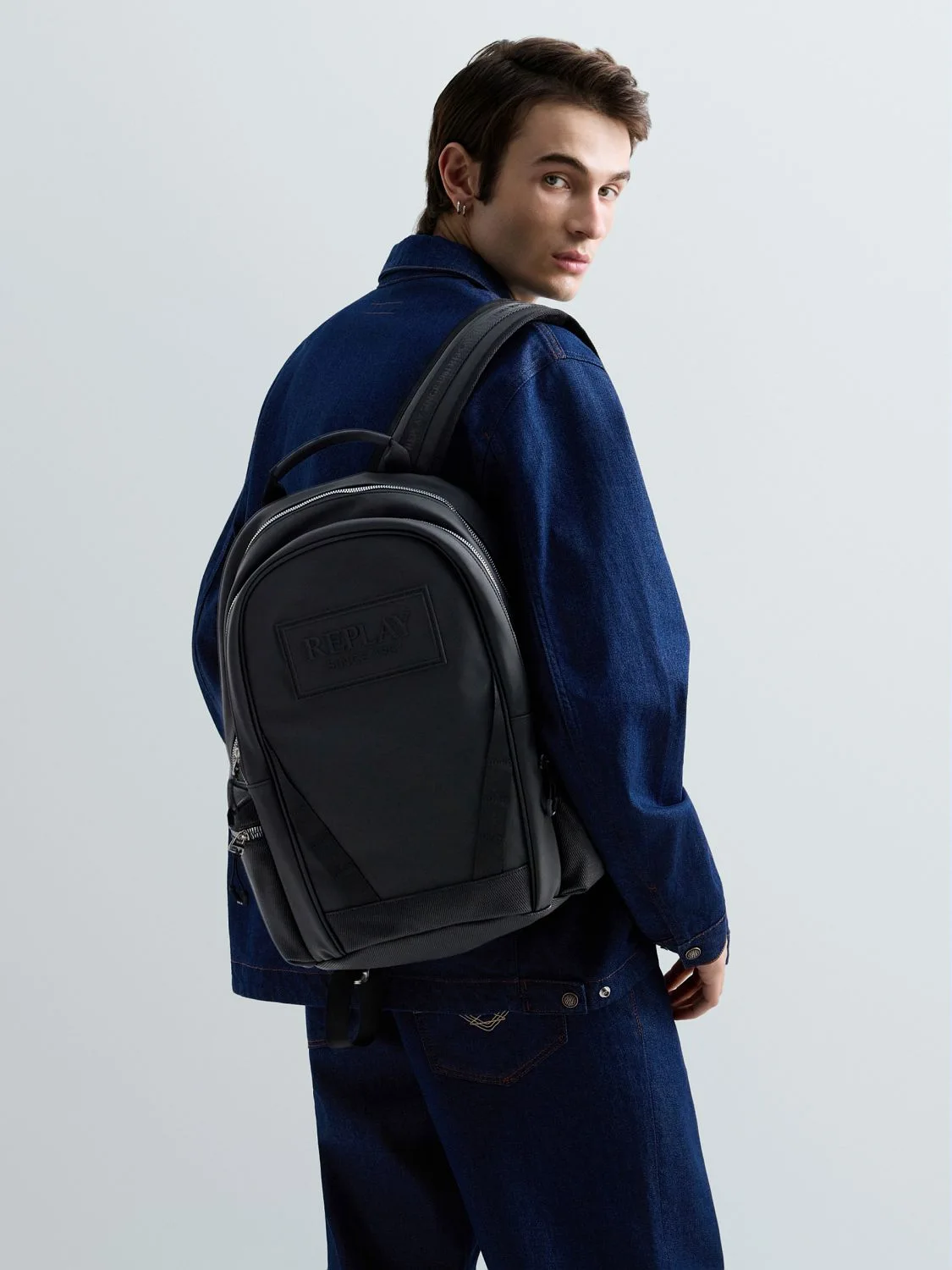 Technical fabric backpack Black | Replay Jeans