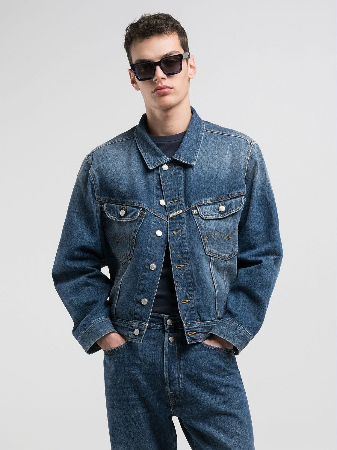 Vintage denim jacket Dark blue | Replay Jeans Vintage denim jacket Dark blue | Replay Jeans