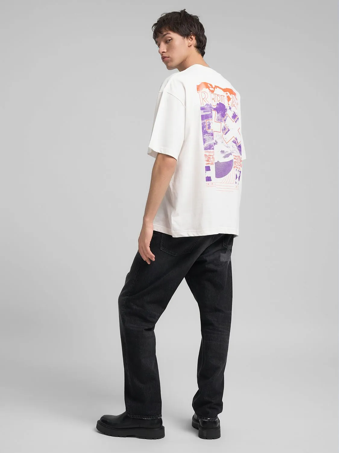 Crew-neck t-shirt with replay x martin garrix graphic Off
