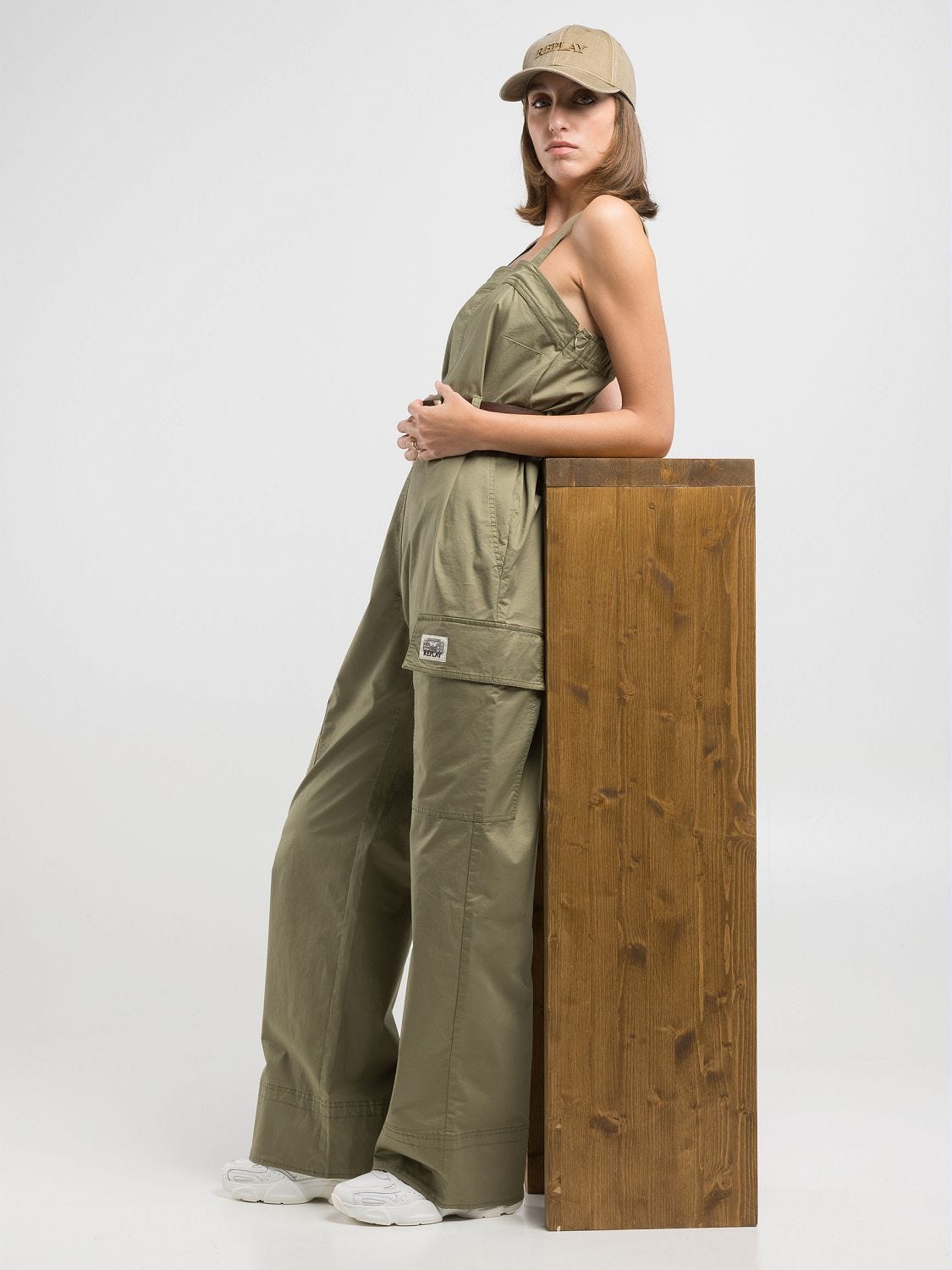 kaval カヴァル／Woven Strings Salopette Pants Faleave Women's Cotton Linen Summer Palazzo Pants Flowy Wide