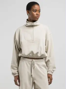 ZIP-UP CROPPED SWEATSHIRT