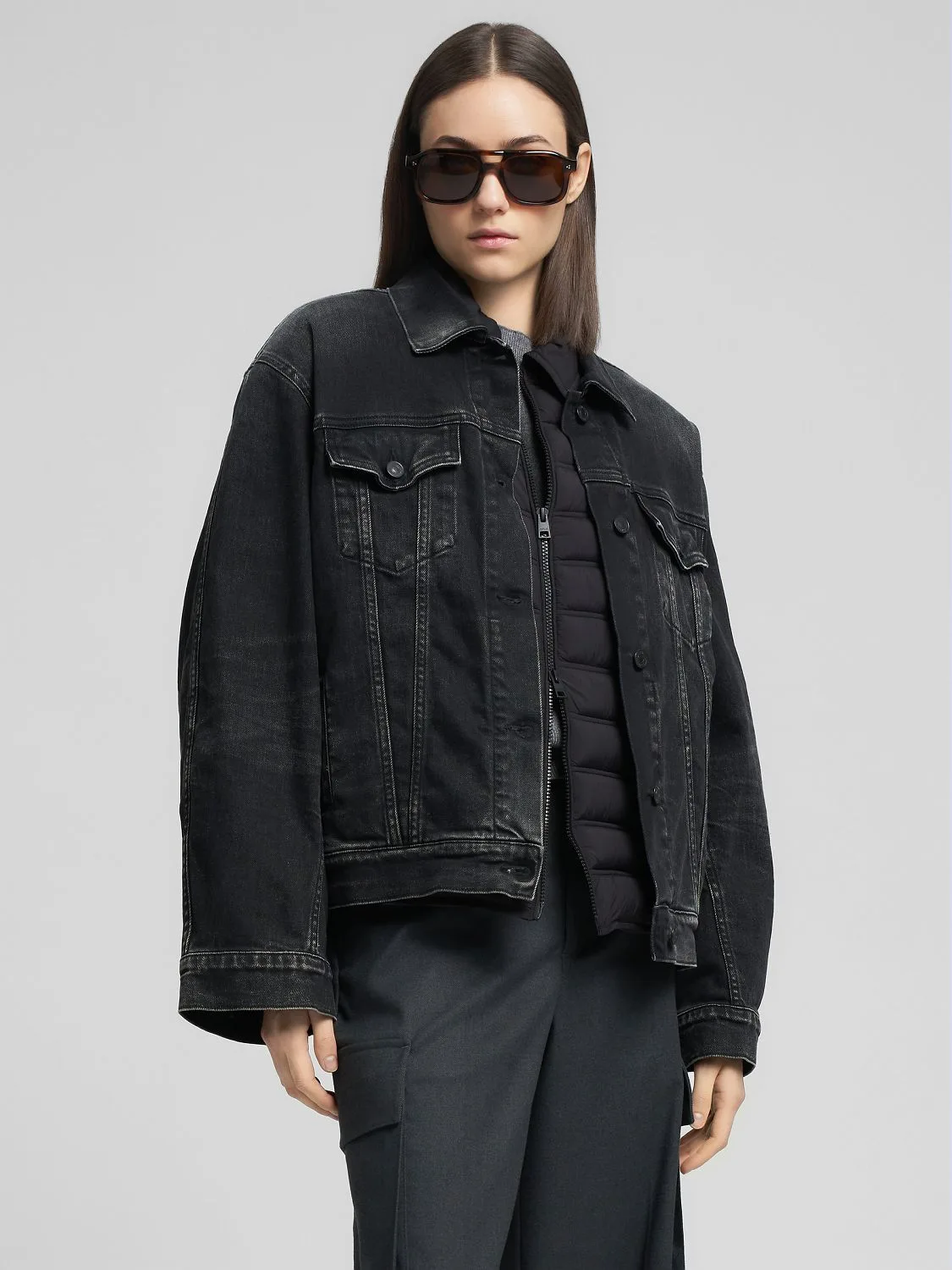 REPLAY BLACK DENIM JACKET W7956 .000.613 969 BLACK 2