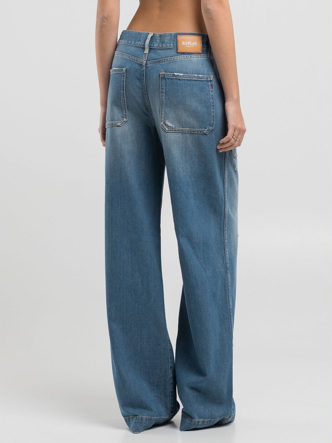 Jeans with rips Medium blue | Replay Jeans