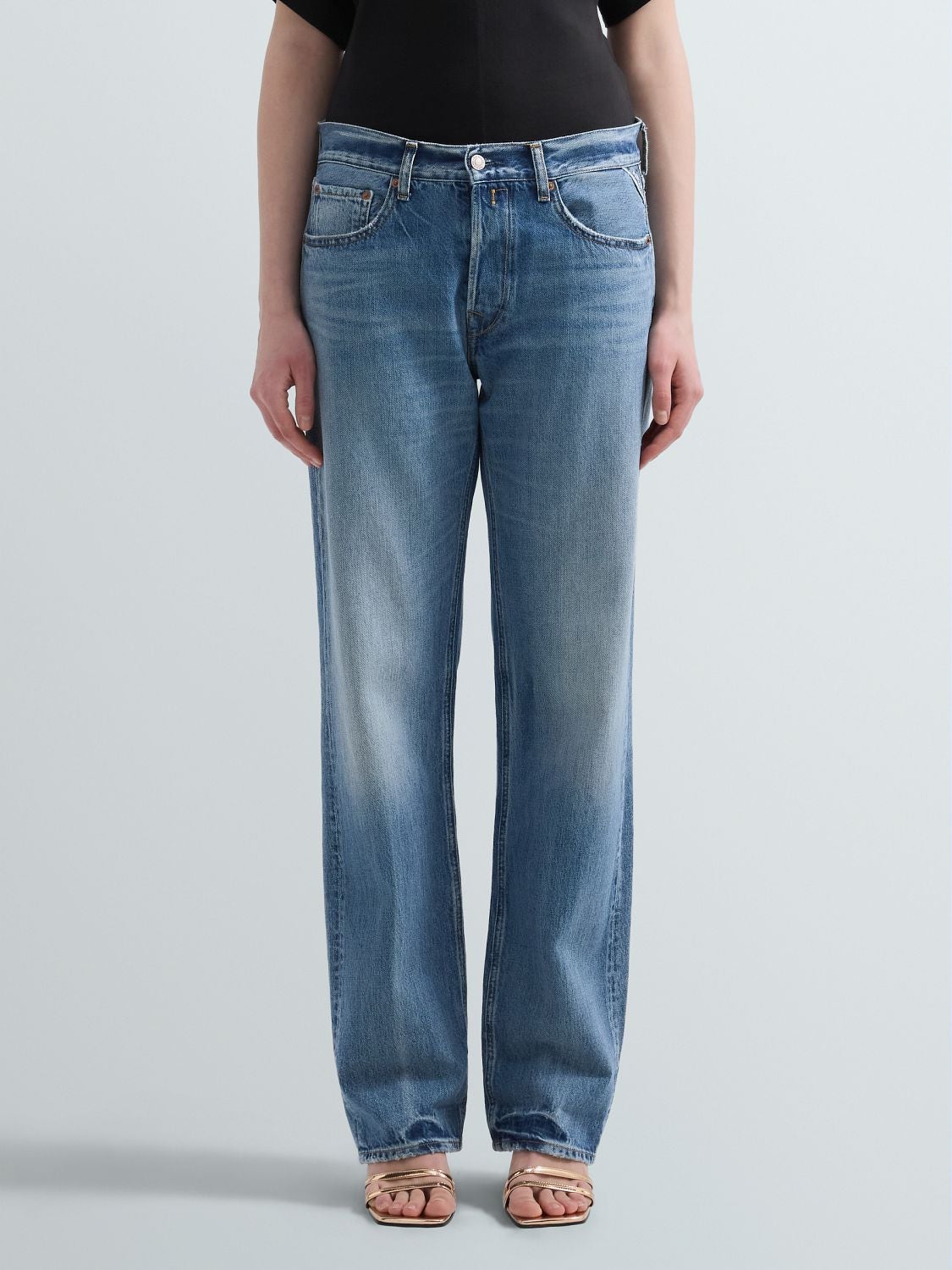 REPLAY AUBRY BOY-FIT JEANS WA532 .000.800 177 MEDIUM BLUE 2