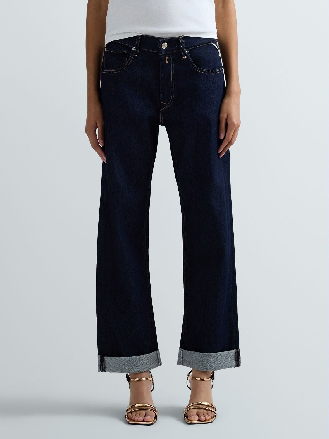 REPLAY AUBRY BOY-FIT JEANS WA532 .000.873 07 DARK BLUE 2