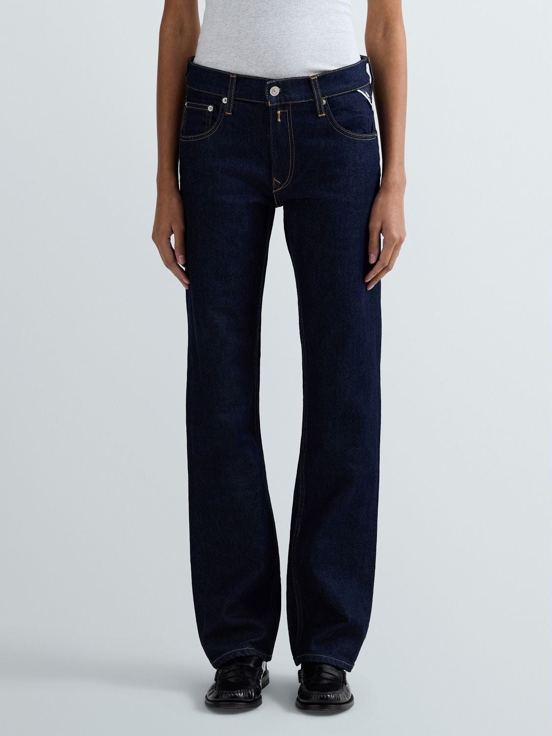 REPLAY AKEME STRAIGHT-FIT JEANS WA533 .000.873 07 DARK BLUE 2