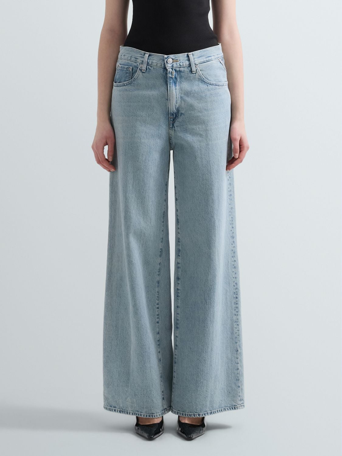 REPLAY NALAJA WIDE-LEG JEANS WA541 .000.912 107 LIGHT BLUE 2