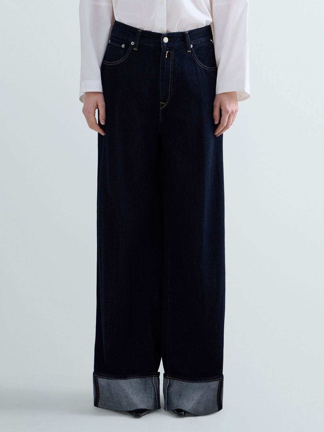 REPLAY NALAJA WIDE-LEG JEANS WA541 .000.940 07 DARK BLUE 2